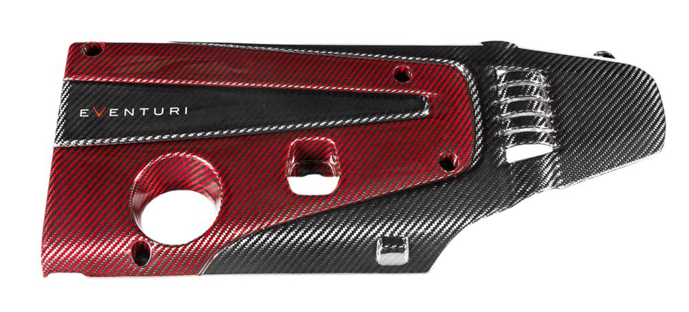 Eventuri FK8 and FK2 Engine Cover Red and Black